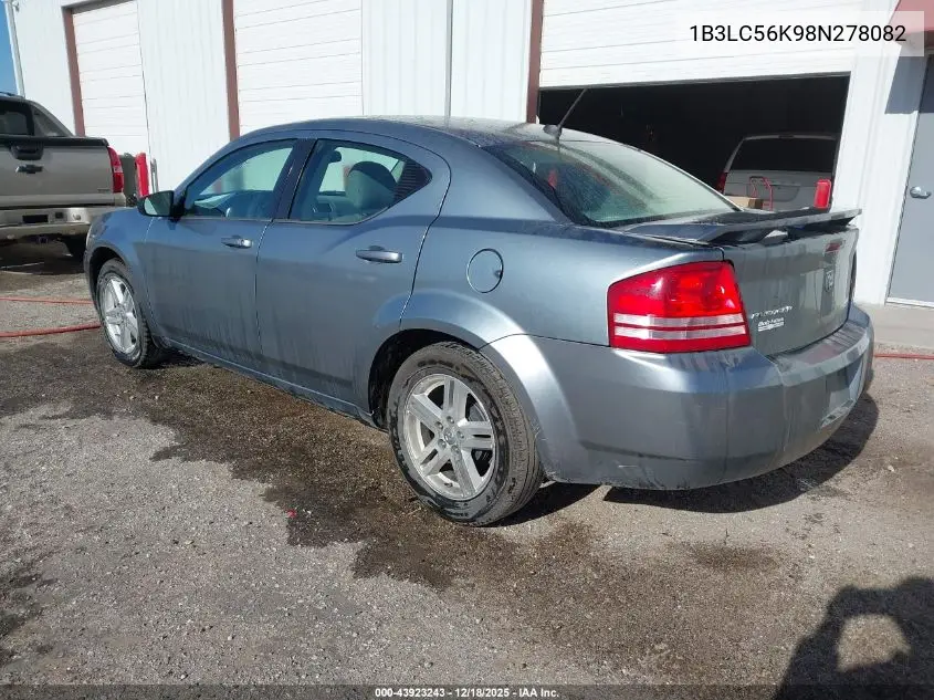 1B3LC56K98N278082 2008 Dodge Avenger Sxt