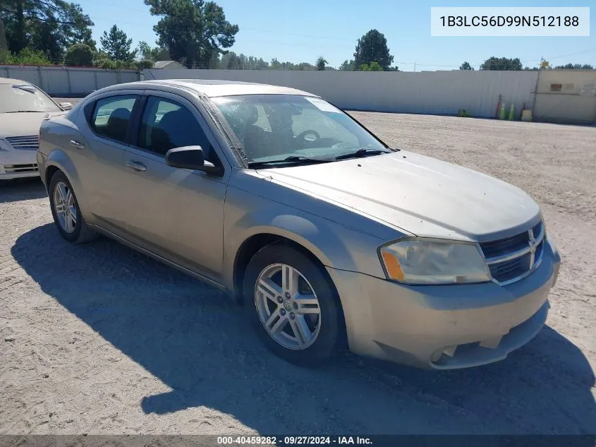 1B3LC56D99N512188 2009 Dodge Avenger Sxt