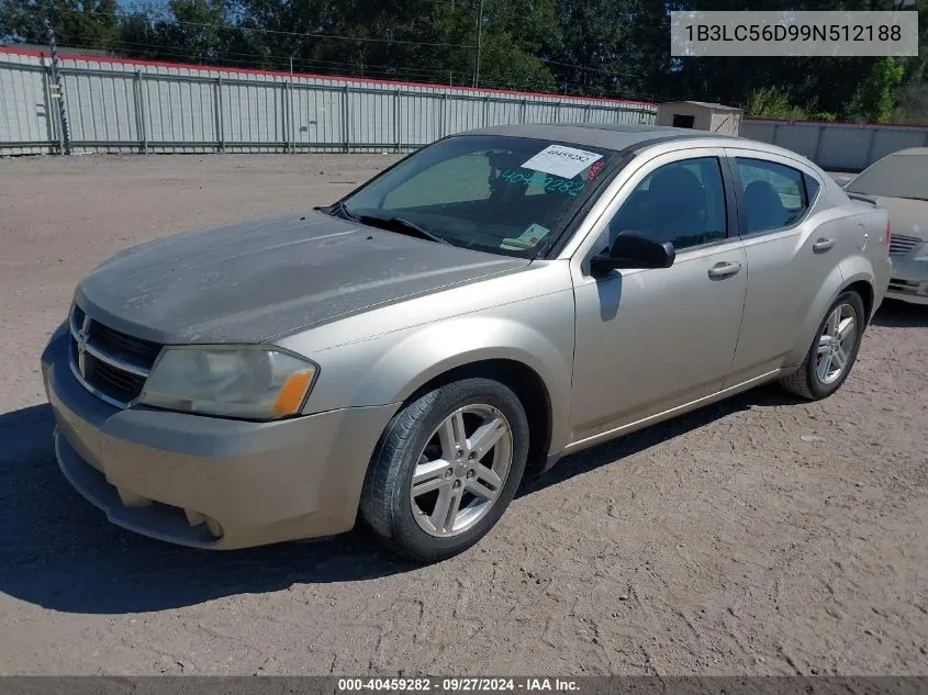 1B3LC56D99N512188 2009 Dodge Avenger Sxt