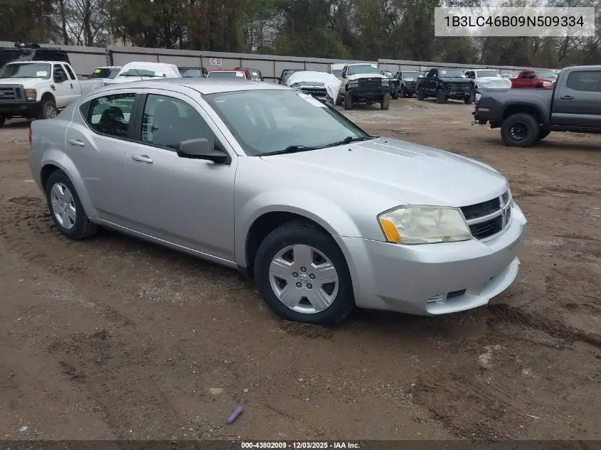 1B3LC46B09N509334 2009 Dodge Avenger Se/Sxt