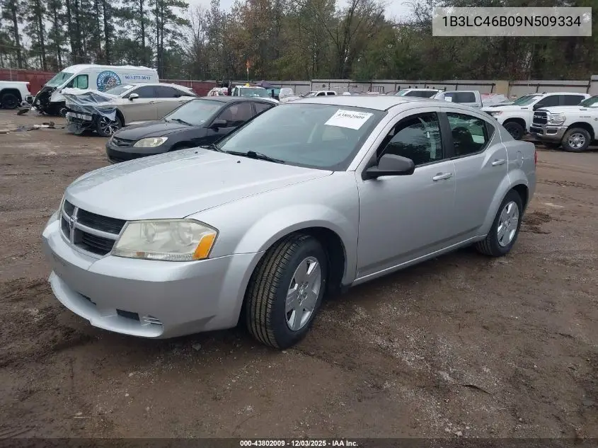 1B3LC46B09N509334 2009 Dodge Avenger Se/Sxt