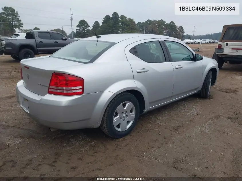 1B3LC46B09N509334 2009 Dodge Avenger Se/Sxt