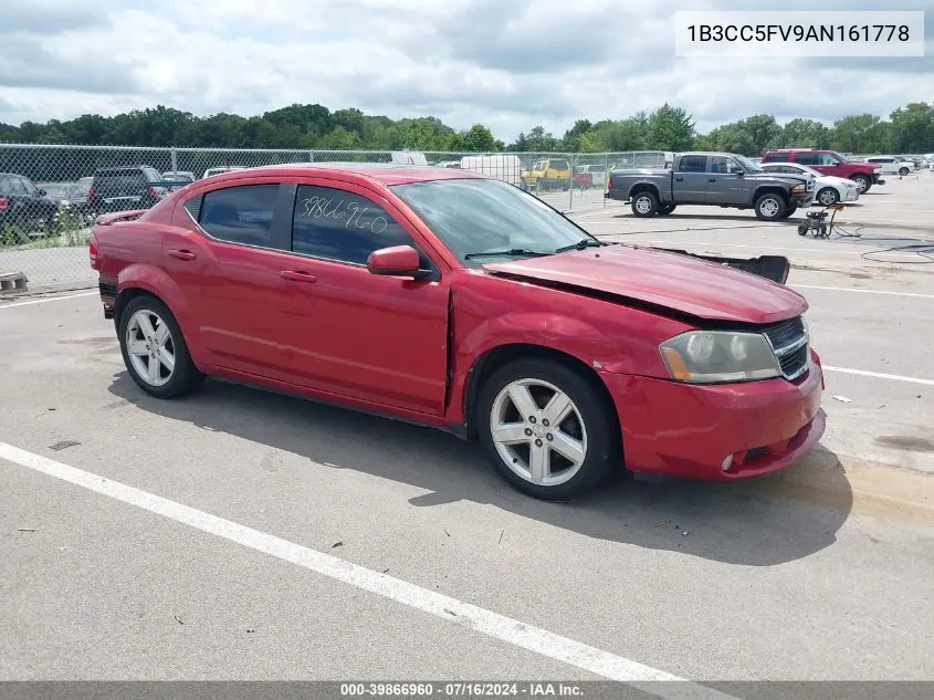 1B3CC5FV9AN161778 2010 Dodge Avenger R/T