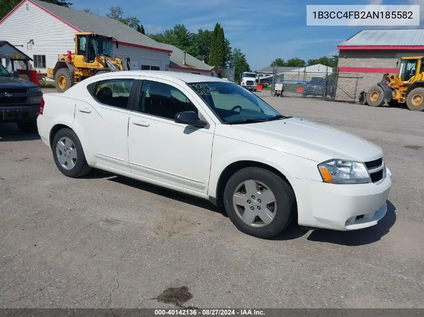 1B3CC4FB2AN185582 2010 Dodge Avenger Sxt