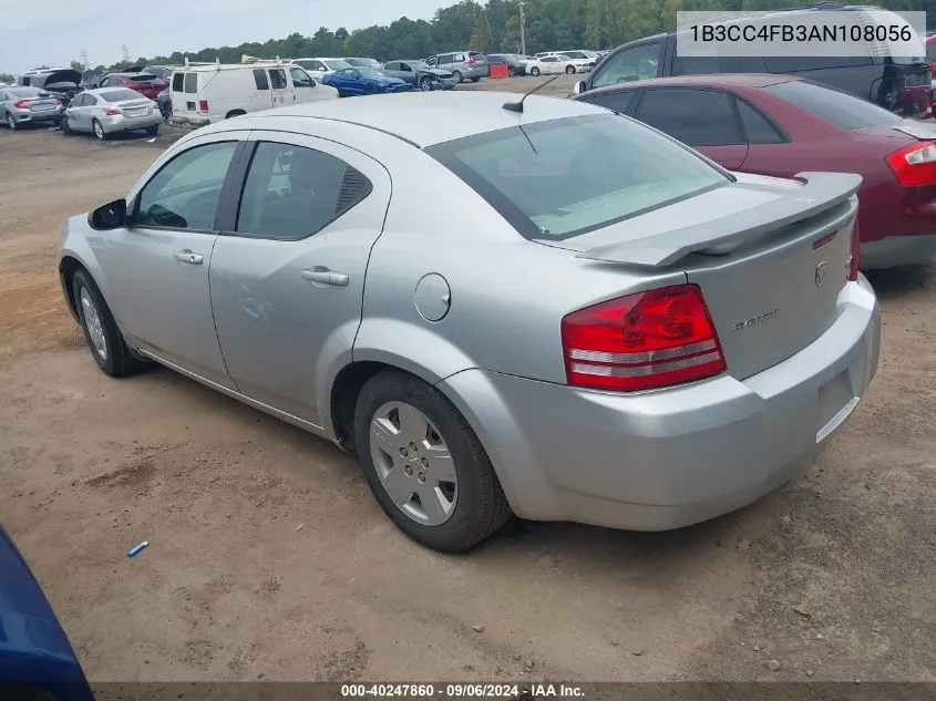 1B3CC4FB3AN108056 2010 Dodge Avenger Sxt