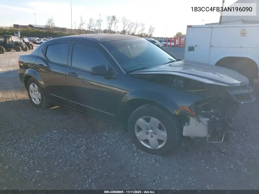 1B3CC4FB3AN196090 2010 Dodge Avenger Sxt