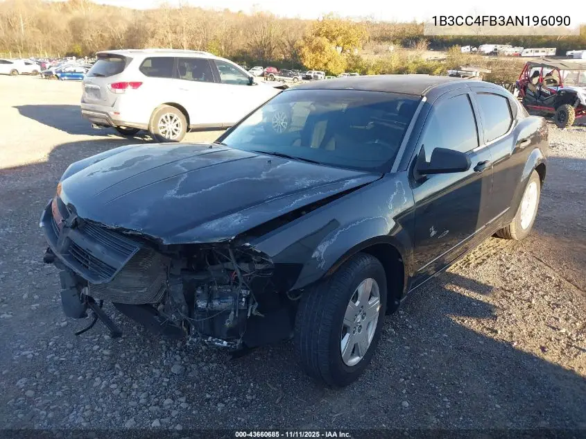 1B3CC4FB3AN196090 2010 Dodge Avenger Sxt