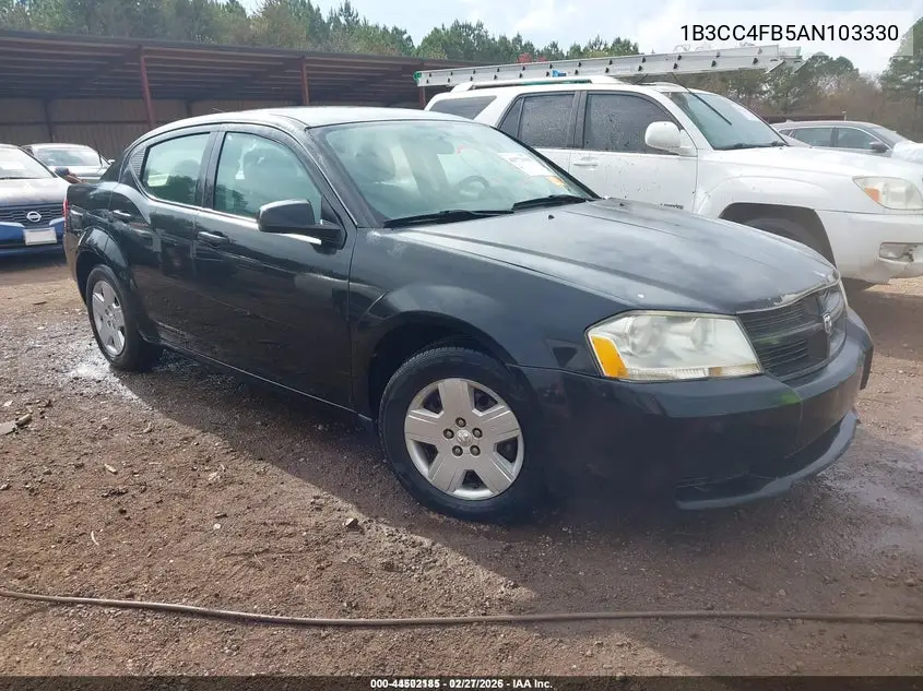 1B3CC4FB5AN103330 2010 Dodge Avenger Sxt