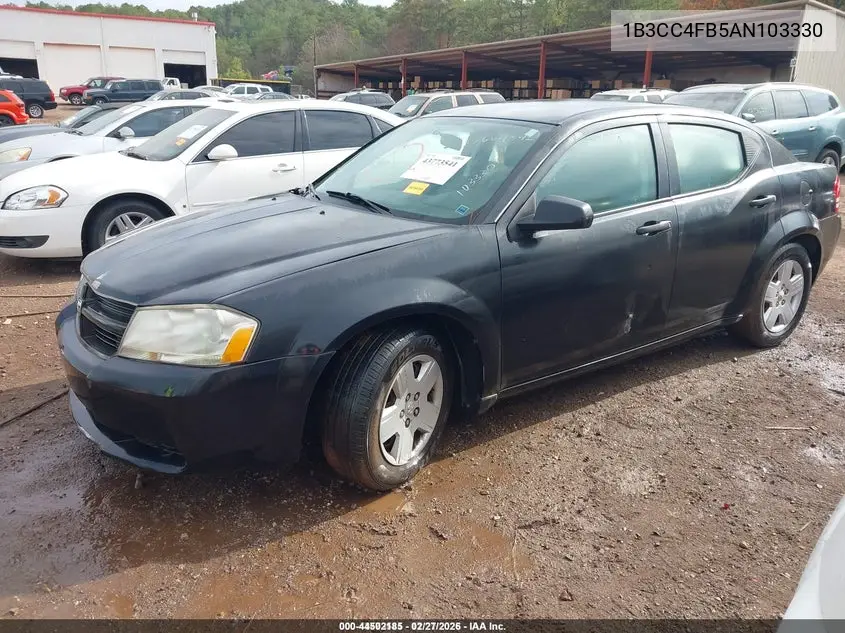 1B3CC4FB5AN103330 2010 Dodge Avenger Sxt