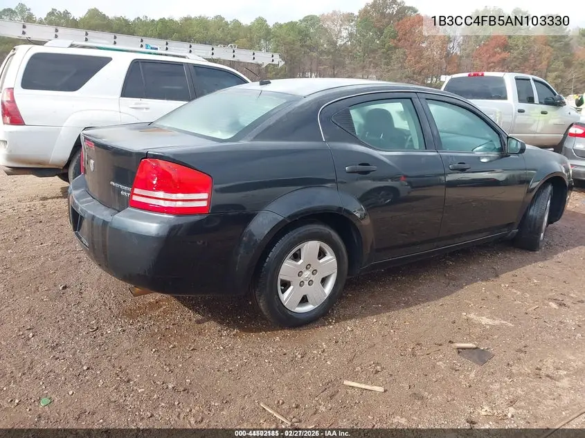 1B3CC4FB5AN103330 2010 Dodge Avenger Sxt
