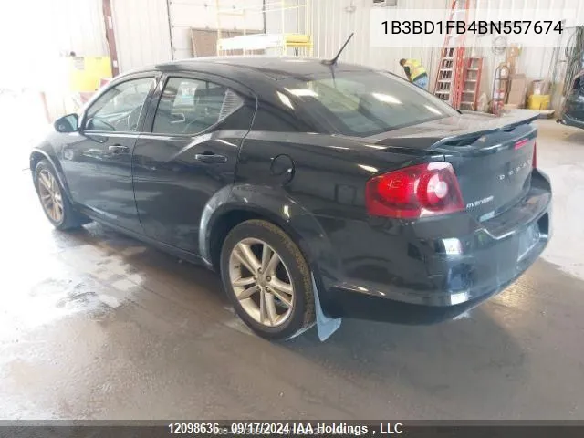 1B3BD1FB4BN557674 2011 Dodge Avenger Sxt