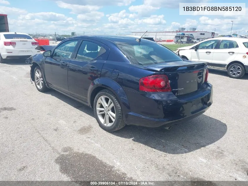 1B3BD1FG8BN585120 2011 Dodge Avenger Mainstreet