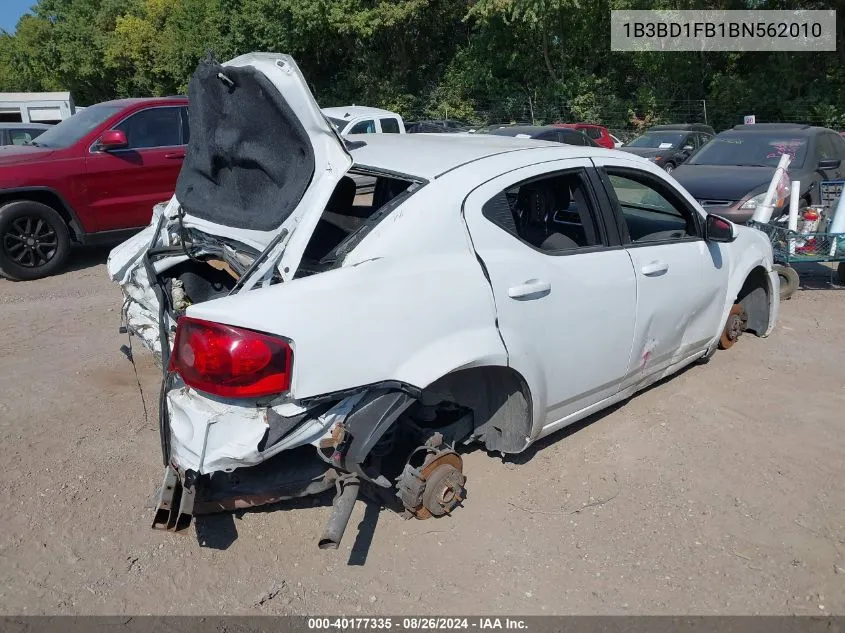 1B3BD1FB1BN562010 2011 Dodge Avenger Mainstreet