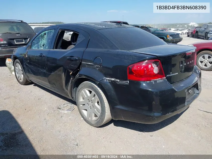 1B3BD4FB3BN608390 2011 Dodge Avenger Express