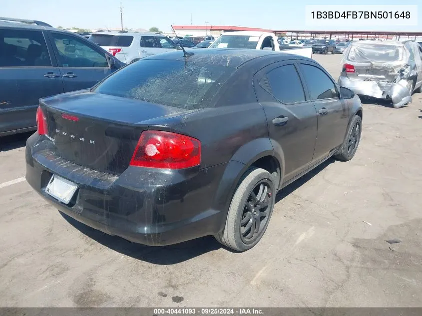 1B3BD4FB7BN501648 2011 Dodge Avenger Express