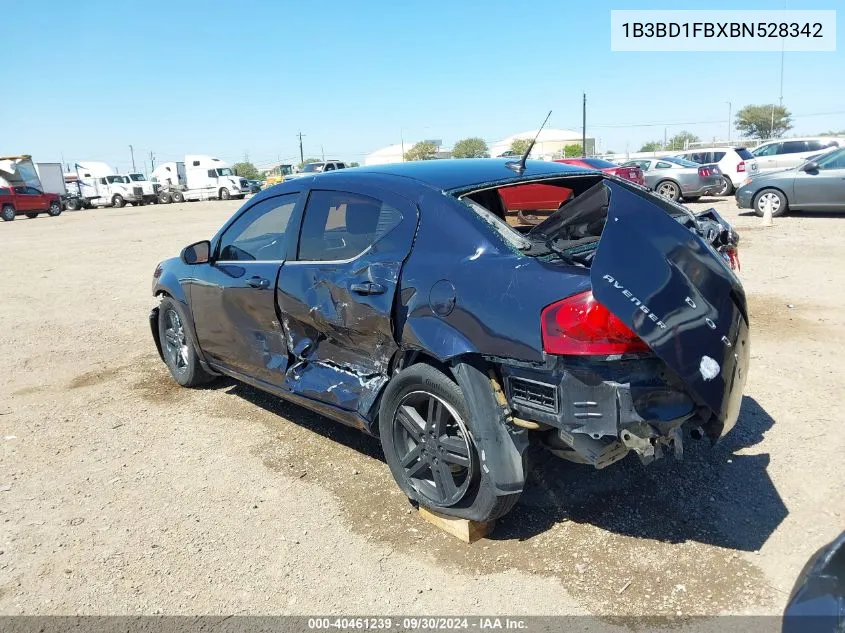 1B3BD1FBXBN528342 2011 Dodge Avenger Mainstreet