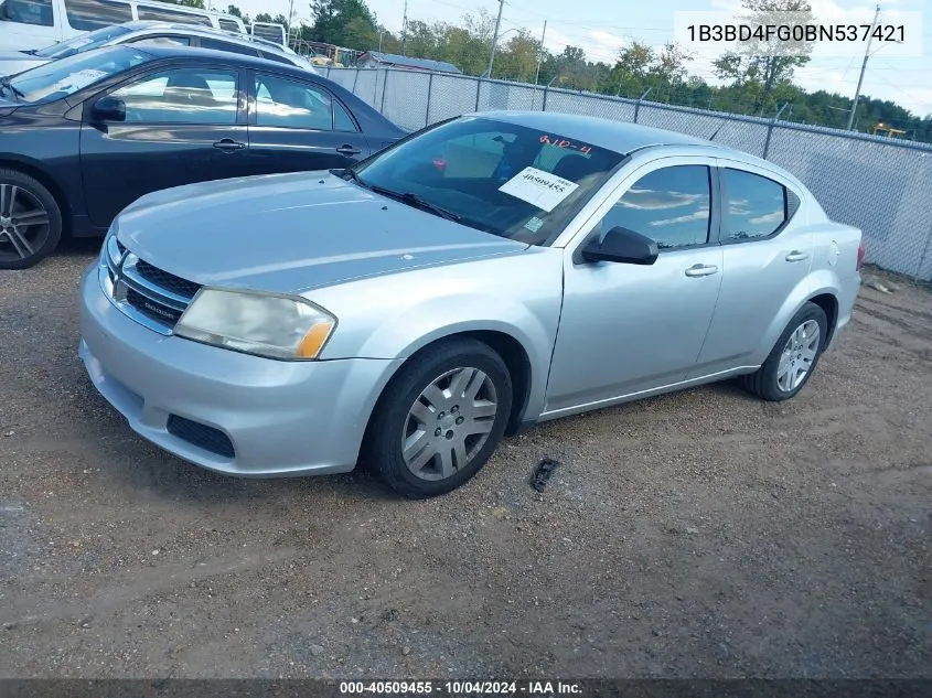 1B3BD4FG0BN537421 2011 Dodge Avenger Express