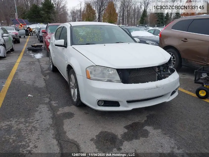 1C3CDZCB0CN133145 2012 Dodge Avenger Sxt