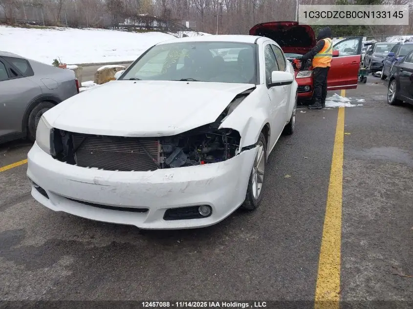 1C3CDZCB0CN133145 2012 Dodge Avenger Sxt