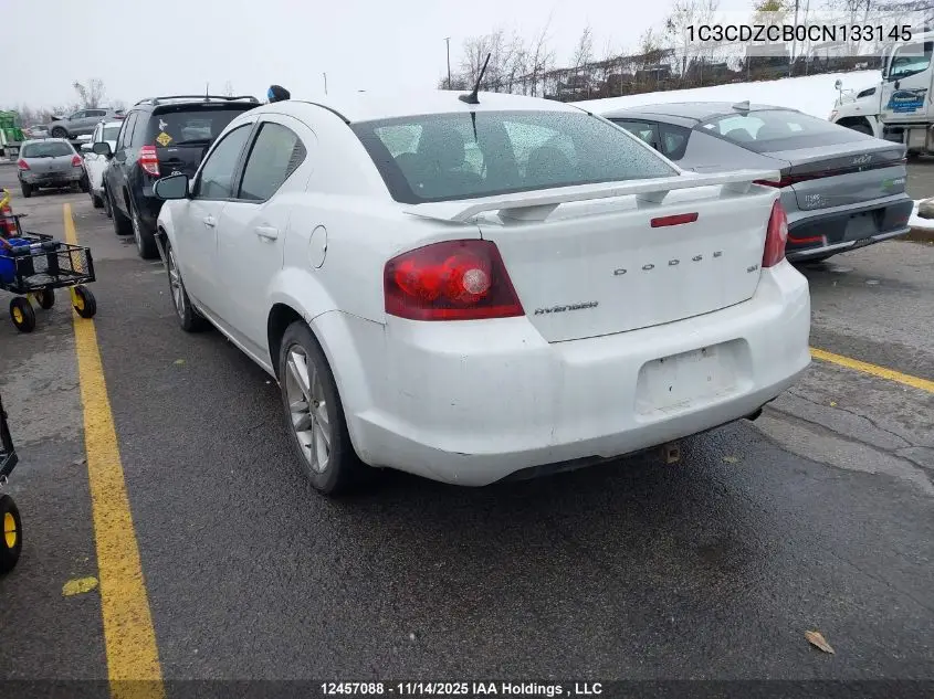 1C3CDZCB0CN133145 2012 Dodge Avenger Sxt