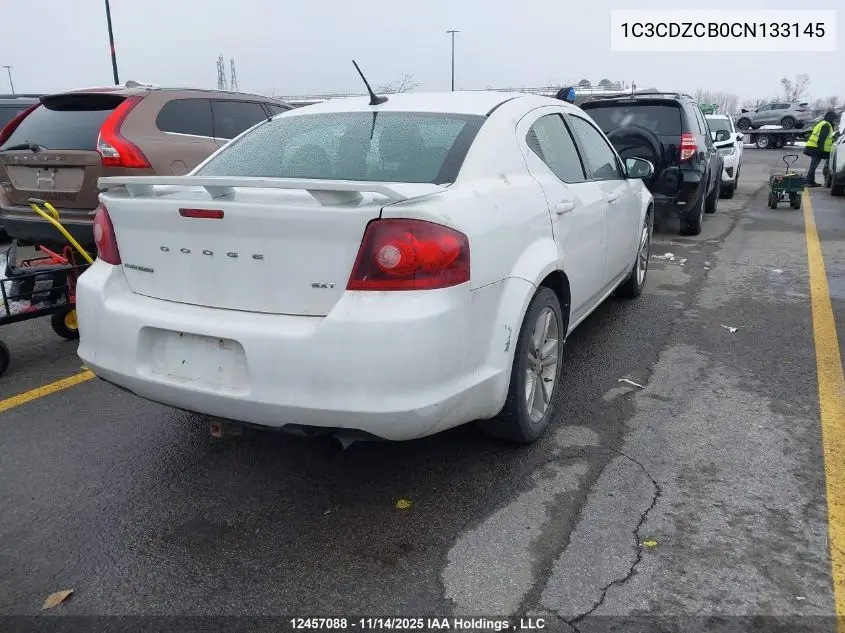 1C3CDZCB0CN133145 2012 Dodge Avenger Sxt