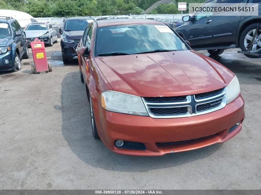 1C3CDZEG4CN154511 2012 Dodge Avenger Sxt Plus