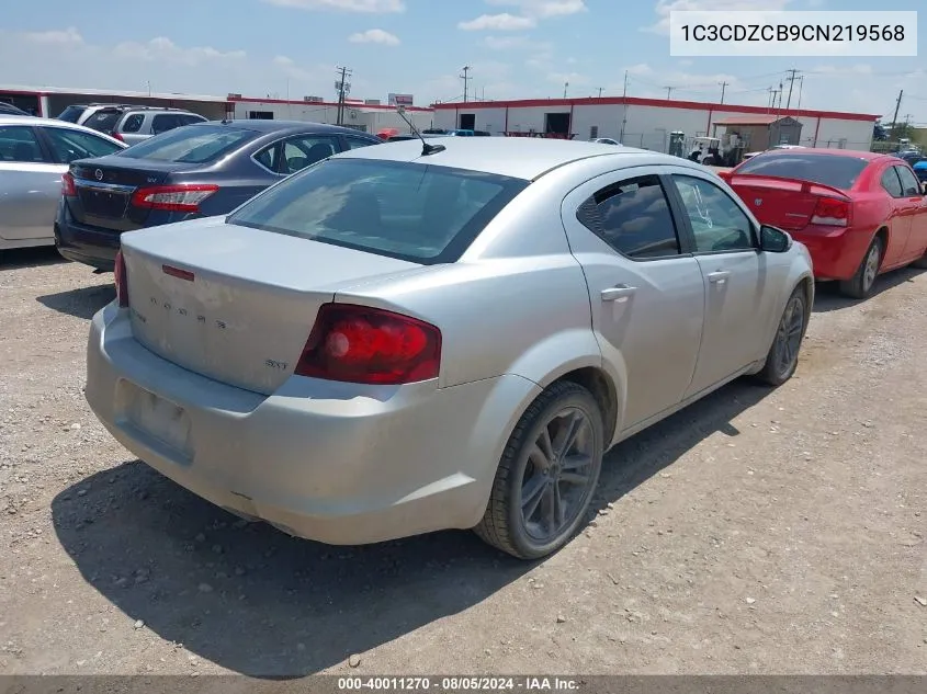 1C3CDZCB9CN219568 2012 Dodge Avenger Sxt