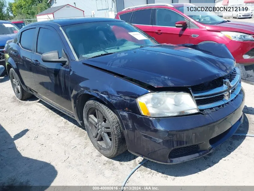 1C3CDZCB0CN212119 2012 Dodge Avenger Sxt