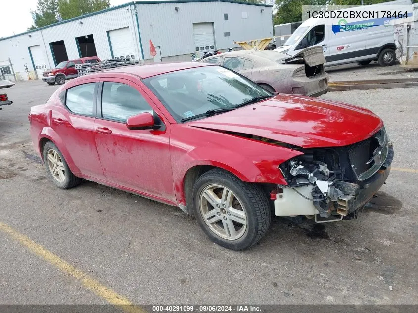 1C3CDZCBXCN178464 2012 Dodge Avenger Sxt