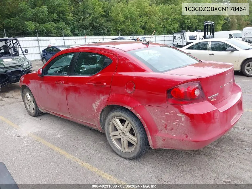 1C3CDZCBXCN178464 2012 Dodge Avenger Sxt