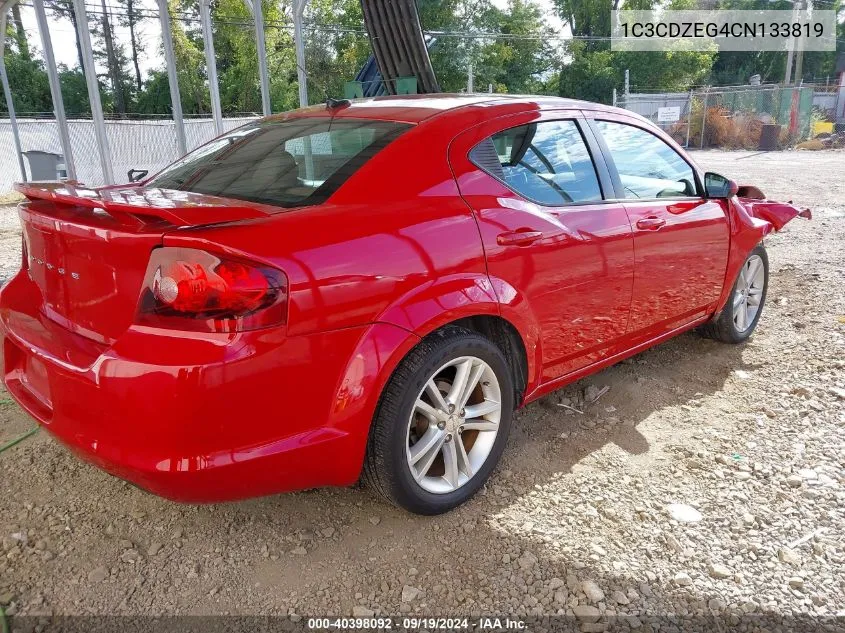 1C3CDZEG4CN133819 2012 Dodge Avenger Sxt Plus