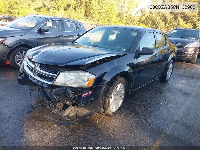 1C3CDZAB5CN132902 2012 Dodge Avenger Se