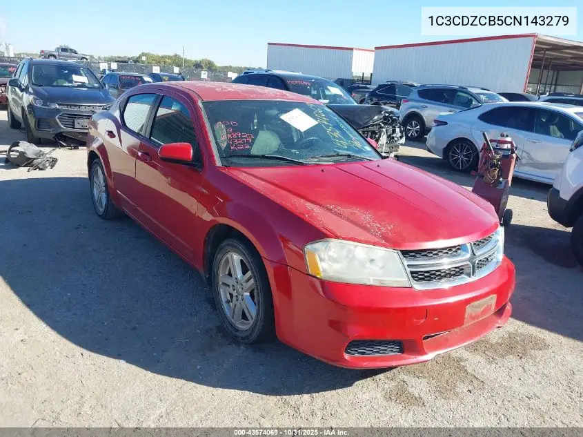 1C3CDZCB5CN143279 2012 Dodge Avenger Sxt