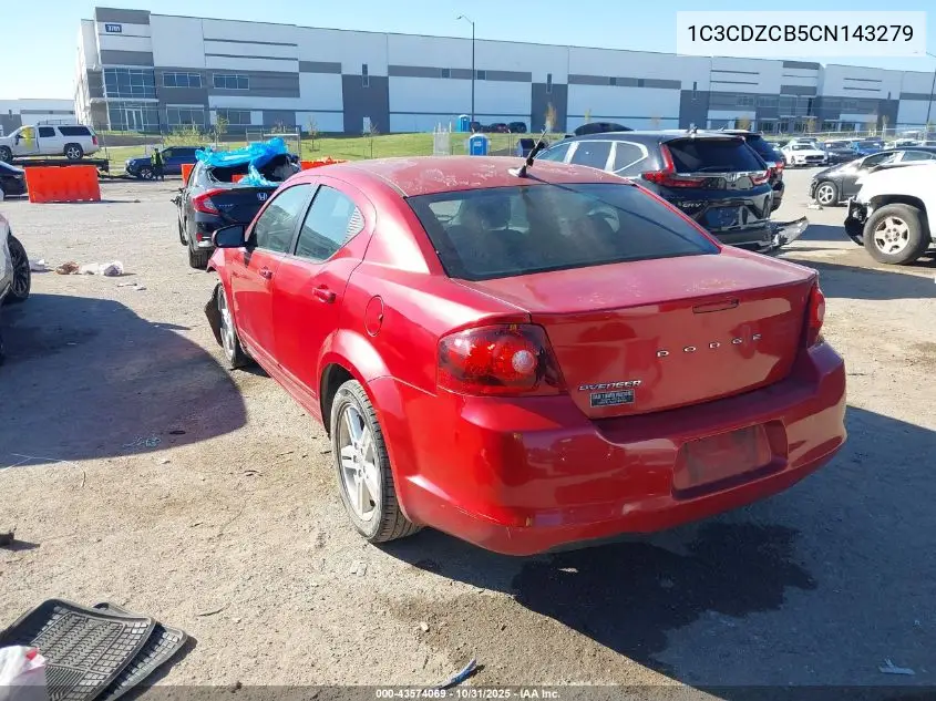 1C3CDZCB5CN143279 2012 Dodge Avenger Sxt