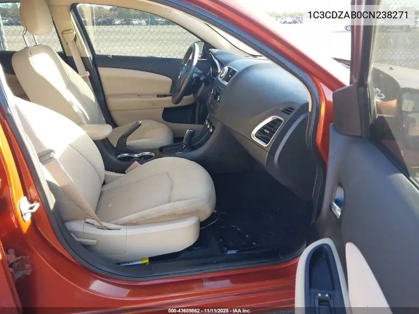 1C3CDZAB0CN238271 2012 Dodge Avenger Se