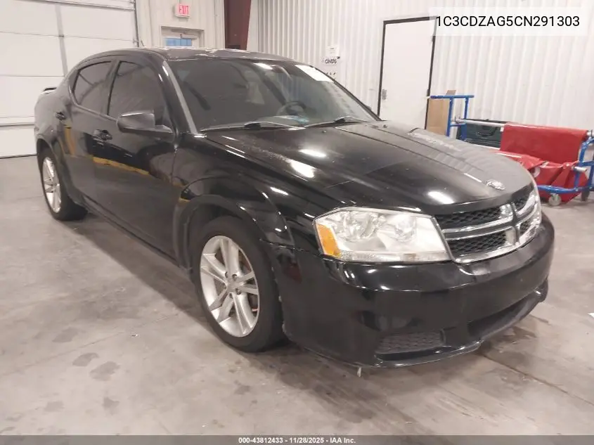 1C3CDZAG5CN291303 2012 Dodge Avenger Se