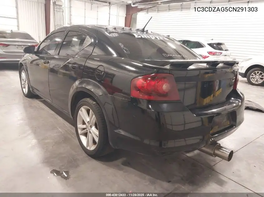 1C3CDZAG5CN291303 2012 Dodge Avenger Se