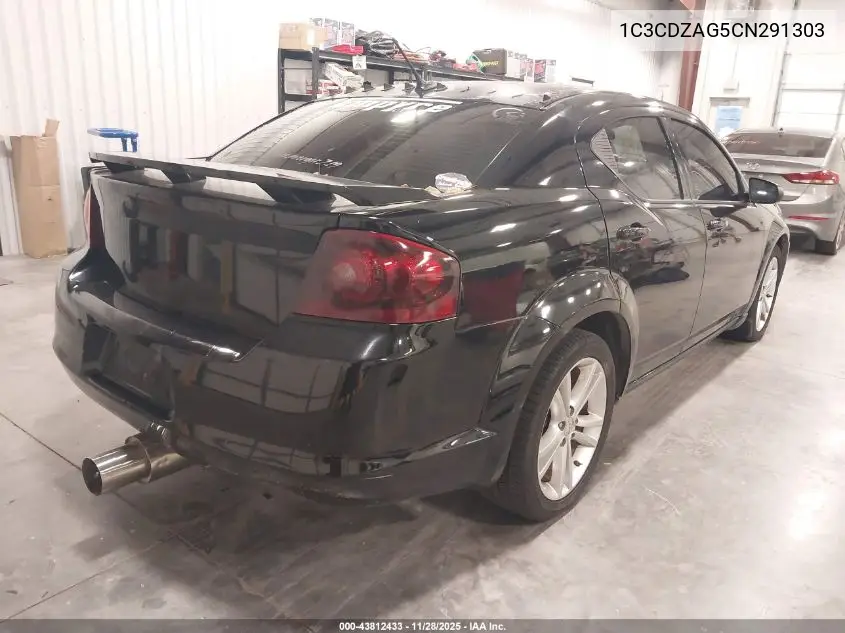 1C3CDZAG5CN291303 2012 Dodge Avenger Se