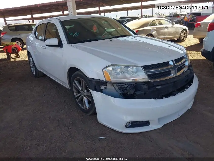 1C3CDZEG4CN117071 2012 Dodge Avenger Sxt Plus