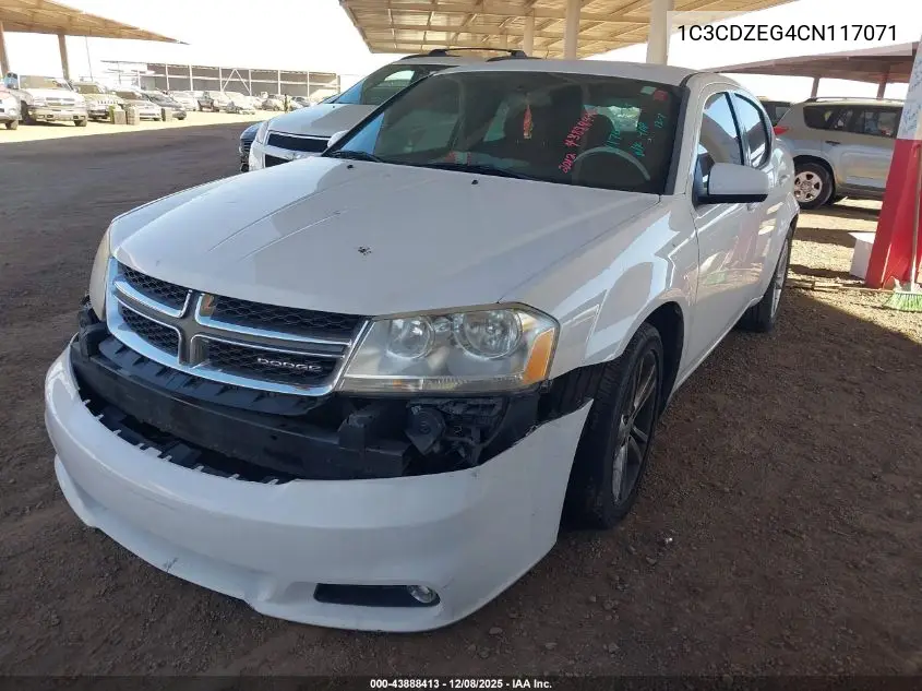 1C3CDZEG4CN117071 2012 Dodge Avenger Sxt Plus