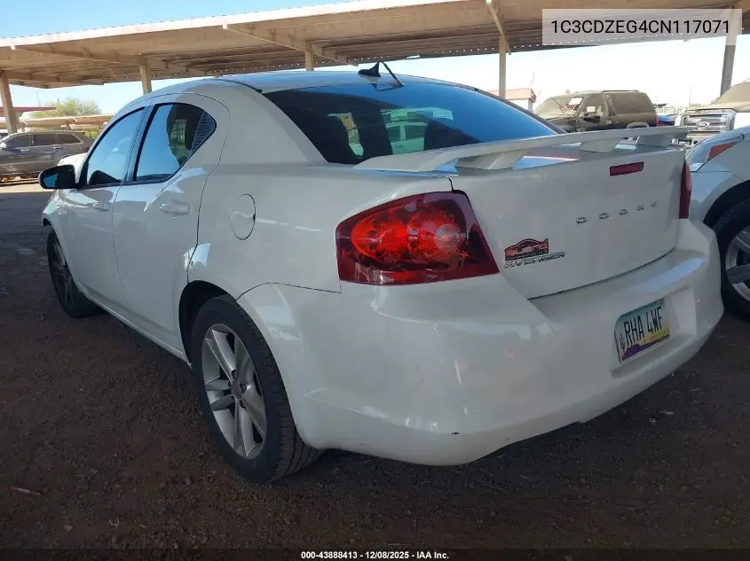 1C3CDZEG4CN117071 2012 Dodge Avenger Sxt Plus