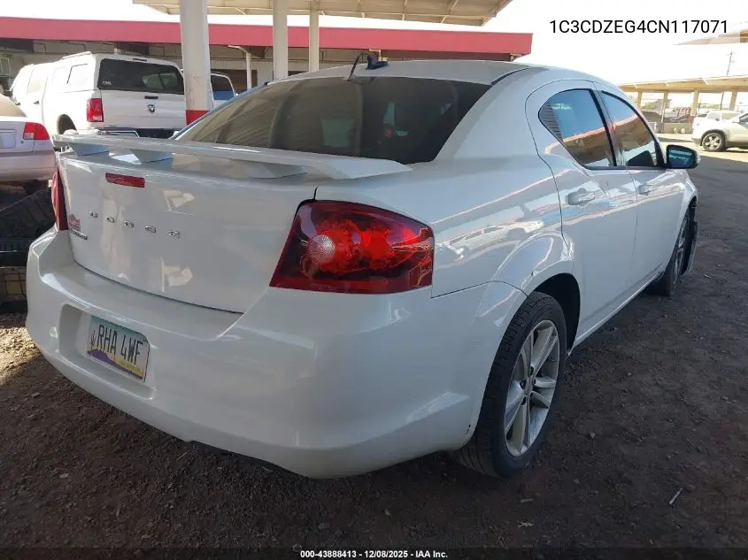 1C3CDZEG4CN117071 2012 Dodge Avenger Sxt Plus