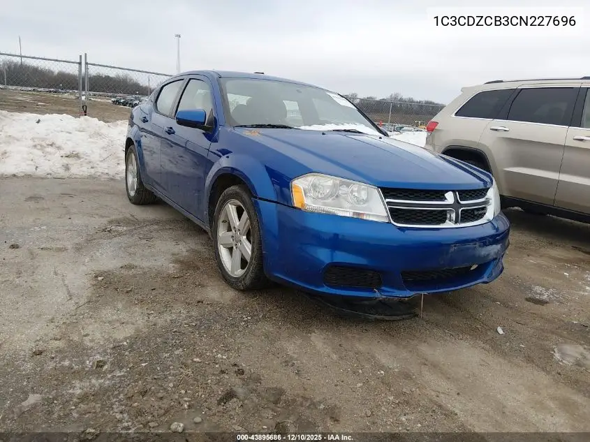 1C3CDZCB3CN227696 2012 Dodge Avenger Sxt