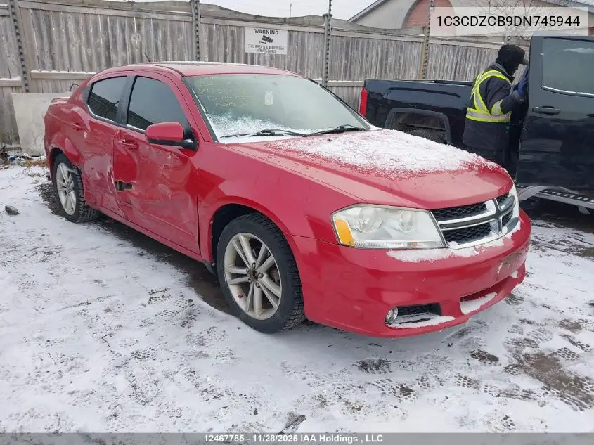 1C3CDZCB9DN745944 2013 Dodge Avenger Sxt