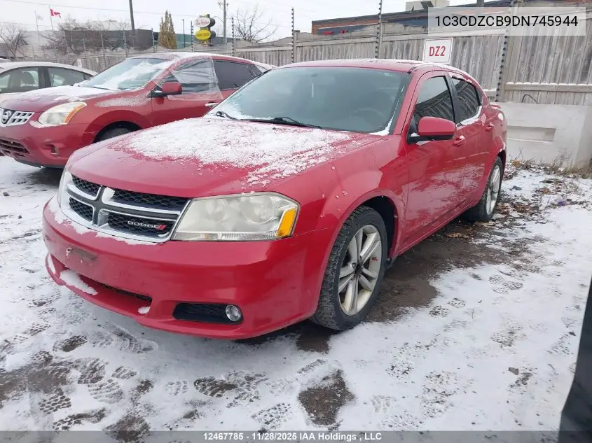 1C3CDZCB9DN745944 2013 Dodge Avenger Sxt