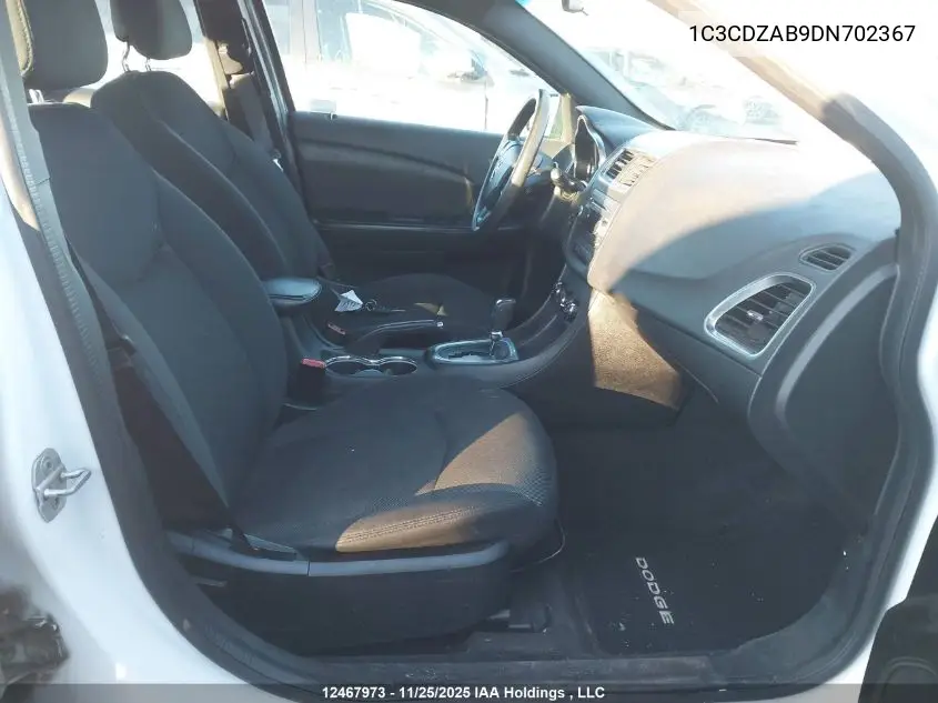 1C3CDZAB9DN702367 2013 Dodge Avenger