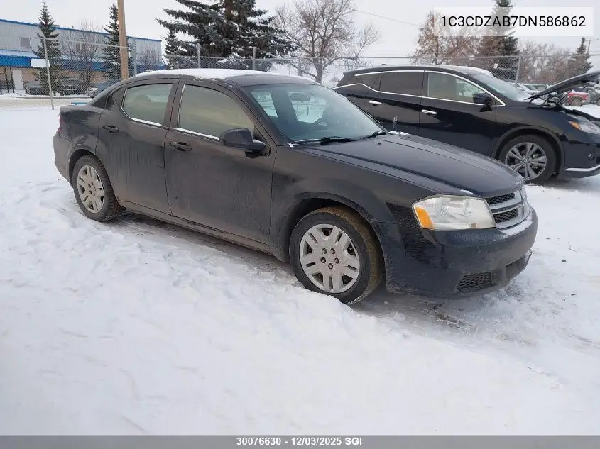 1C3CDZAB7DN586862 2013 Dodge Avenger Se