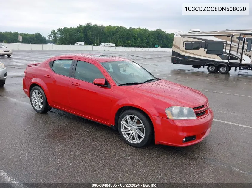 1C3CDZCG8DN508020 2013 Dodge Avenger Sxt