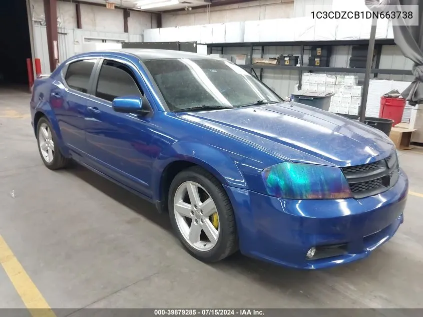 1C3CDZCB1DN663738 2013 Dodge Avenger Sxt