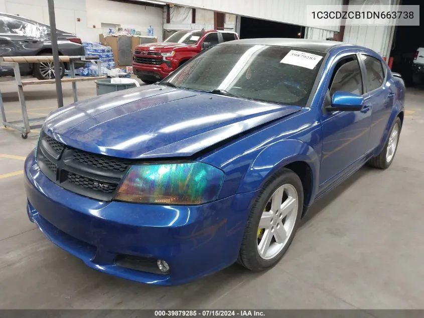 1C3CDZCB1DN663738 2013 Dodge Avenger Sxt